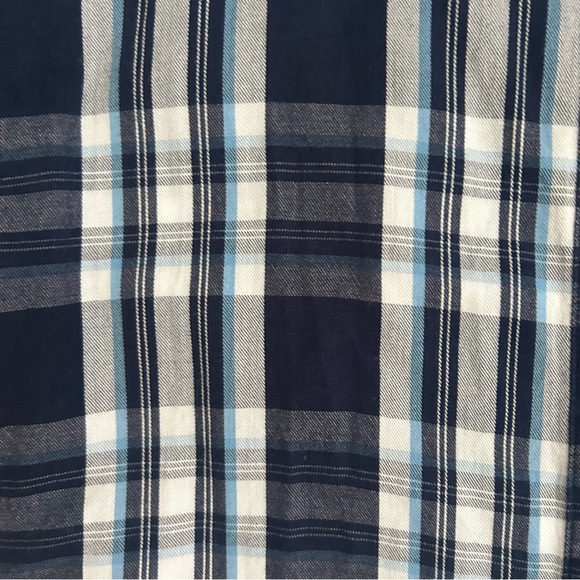 Draper James Plaid Bell-Sleeve Button Up Top - Size 14 - Picture 5 of 8